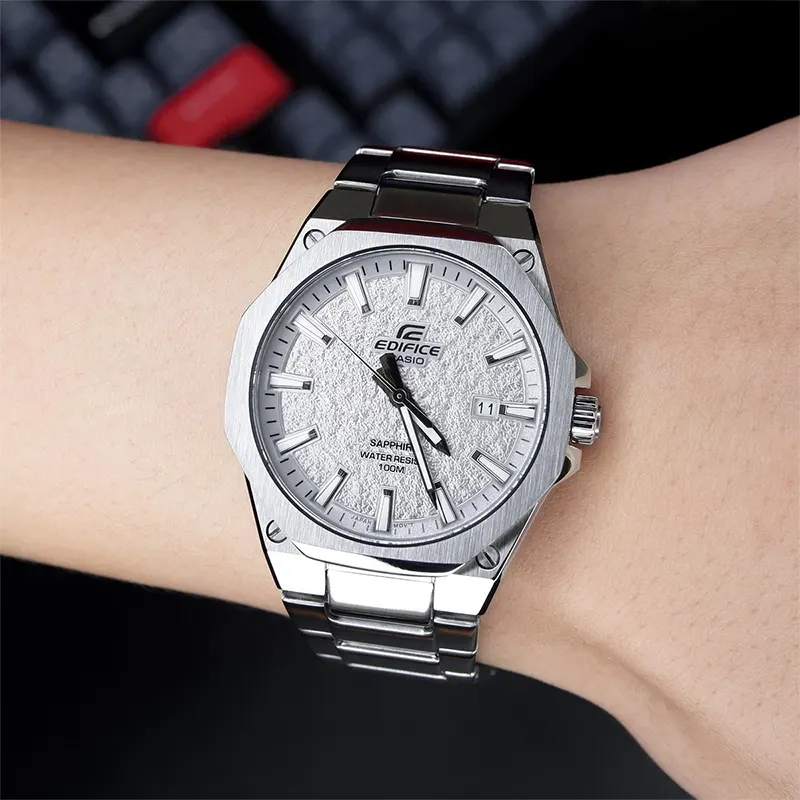 Casio Edifice Slim Line Textured Dial Men's Watch- EFR-S108DE-8AV